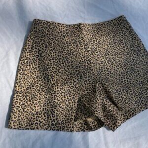 J. Crew Highwaisted Leopard Print Shorts